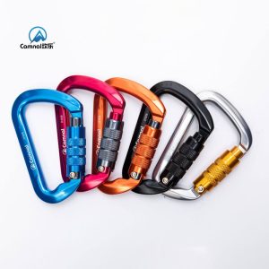 Camnal 28 kN D-Shaped Aluminium Locking Carabiner - main view