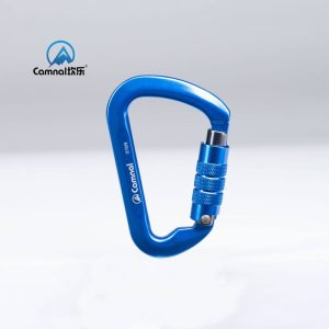 Camnal 28 kN D-Shaped Aluminium Locking Carabiner - detail view